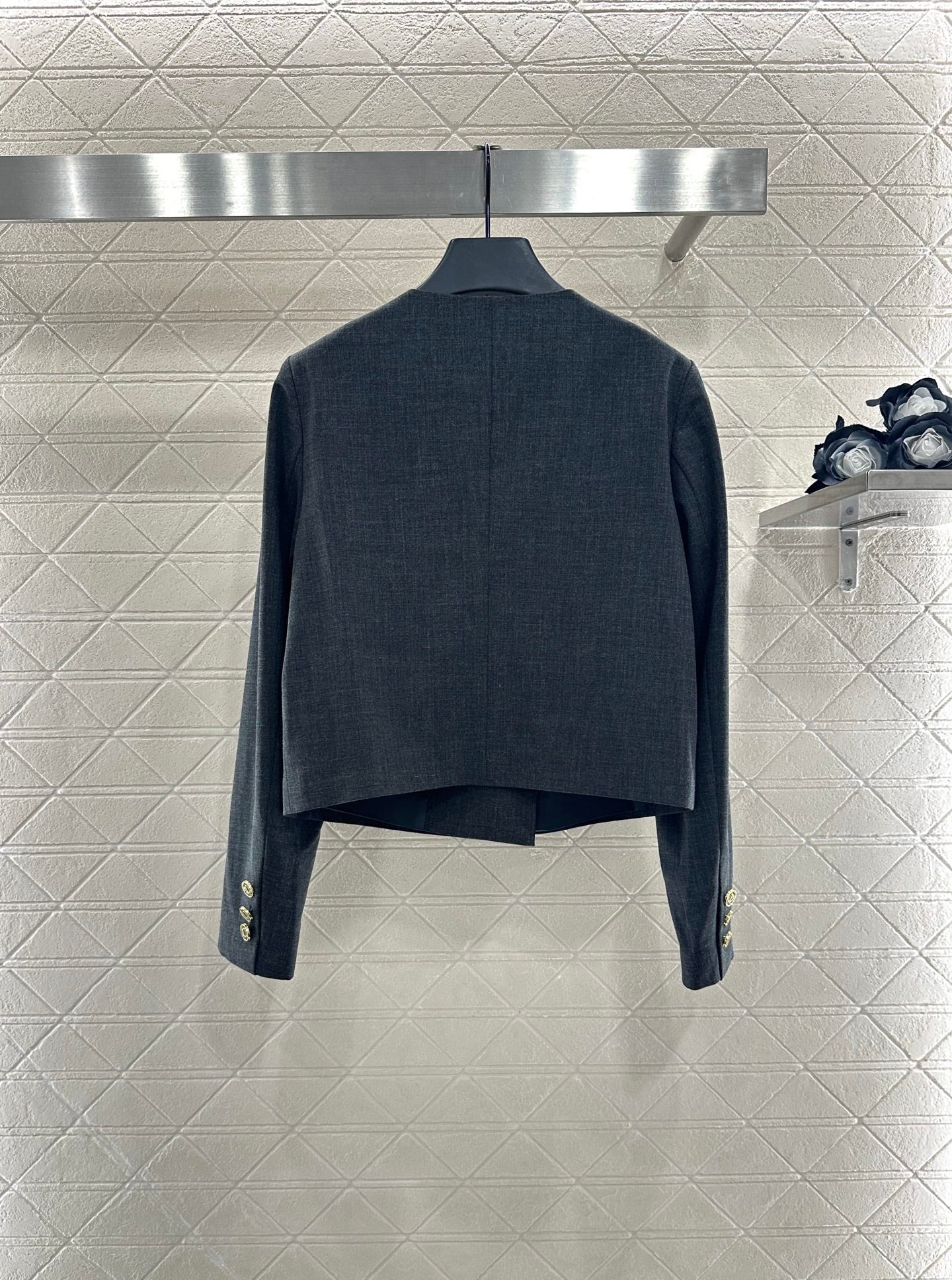Mi 25 Round neck double breasted suit and pants set