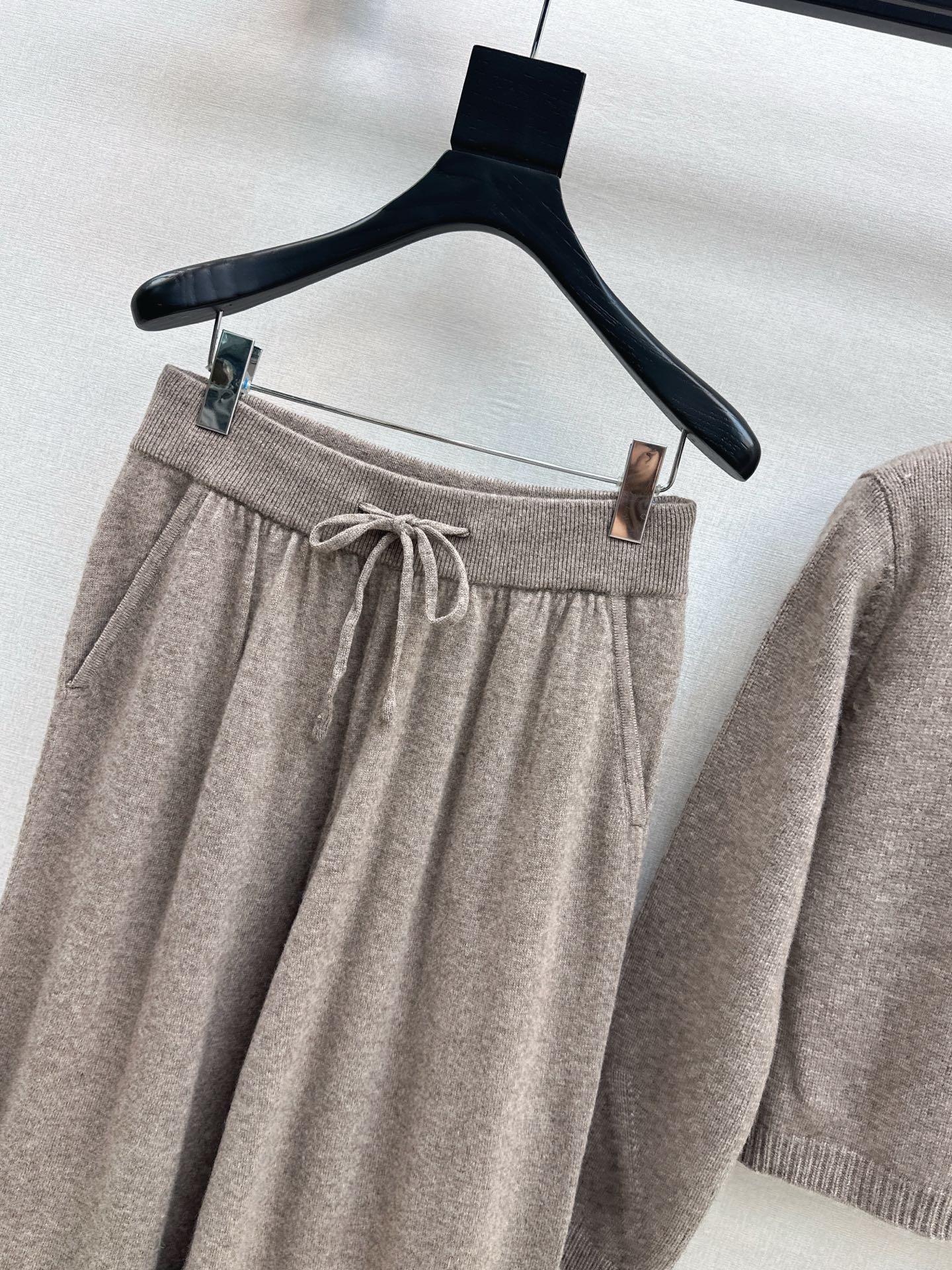 Lor 25 Ultra simple zipper jacket+elastic waist straight leg pants