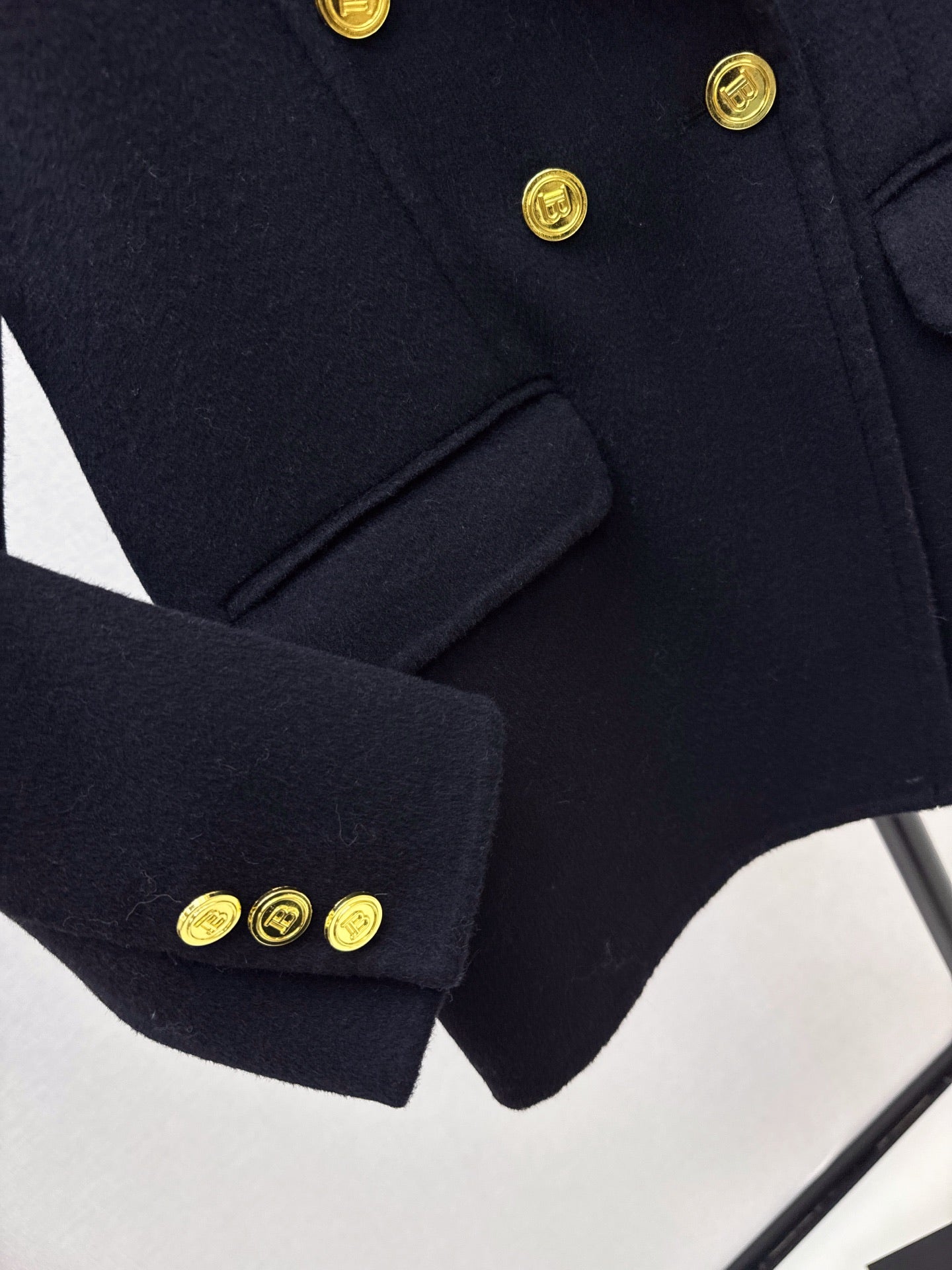Bal 25 New classic wool and cashmere jacket(GRAY/BLACK)