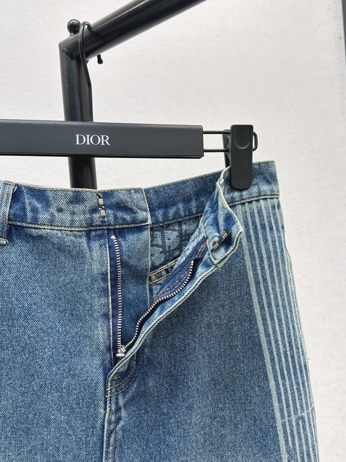 Di 25 Denim half skirt(BLUE/GRAY)