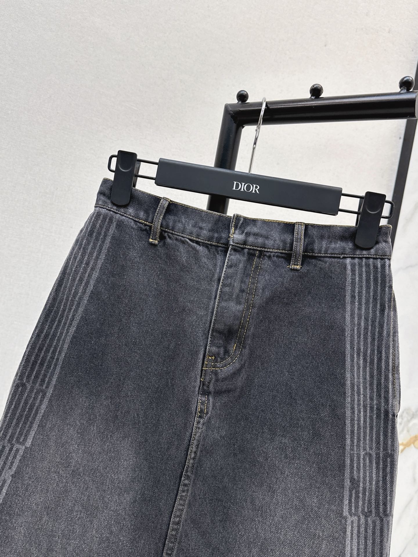 Di 25 Denim half skirt(BLUE/GRAY)