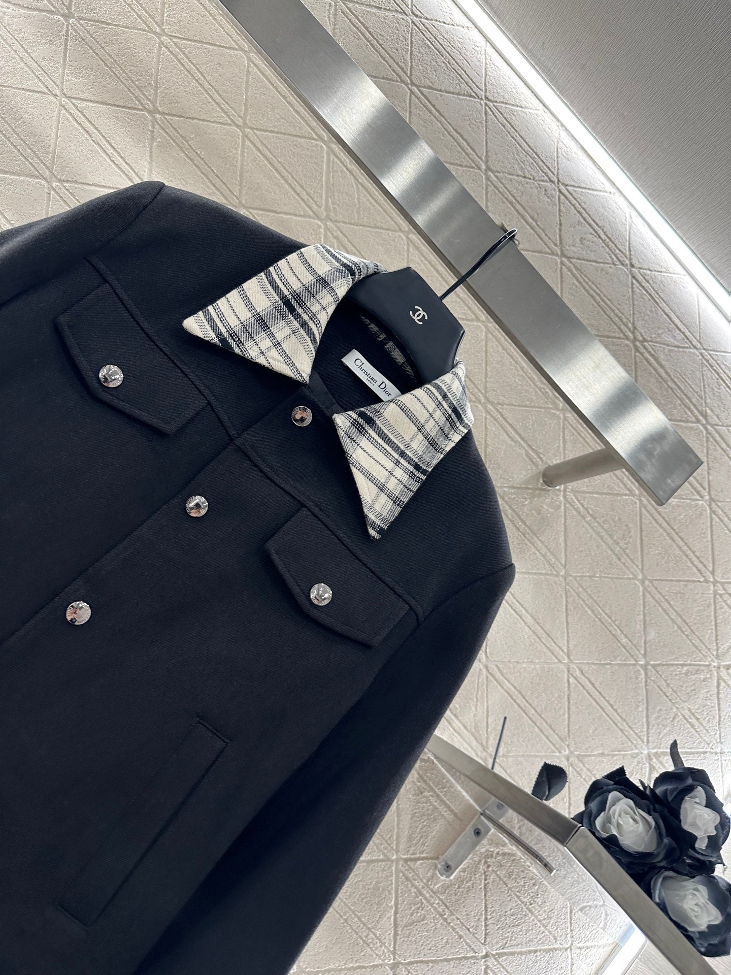 Di 25 Check lapel jacket