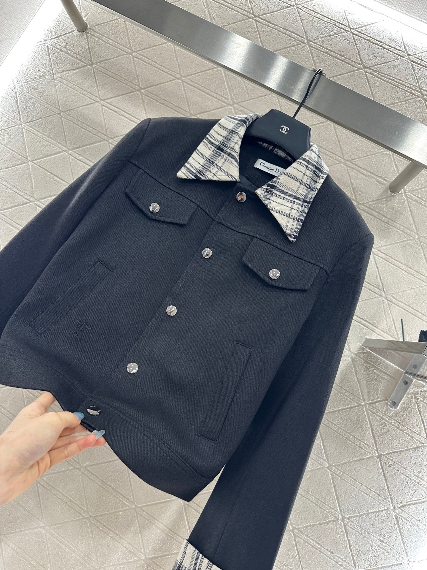 Di 25 Check lapel jacket