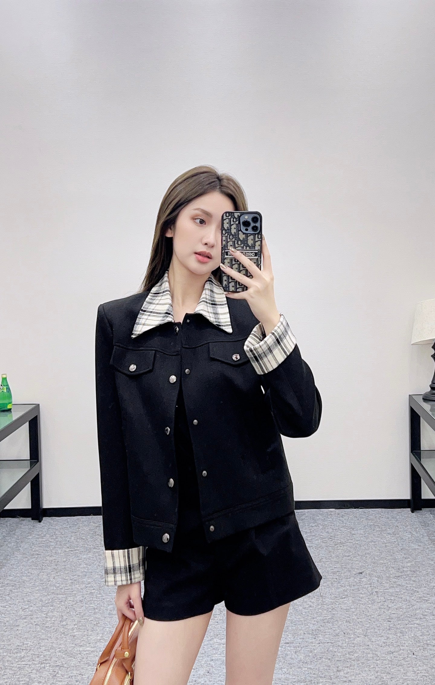 Di 25 Check lapel jacket