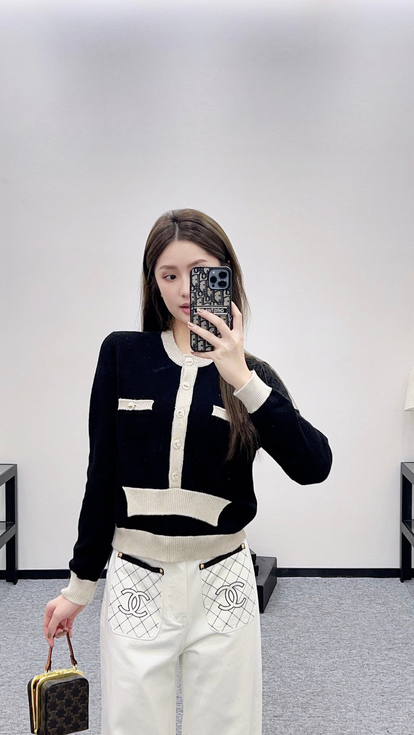 C 25 Pocket Knit Cashmere Sweater
