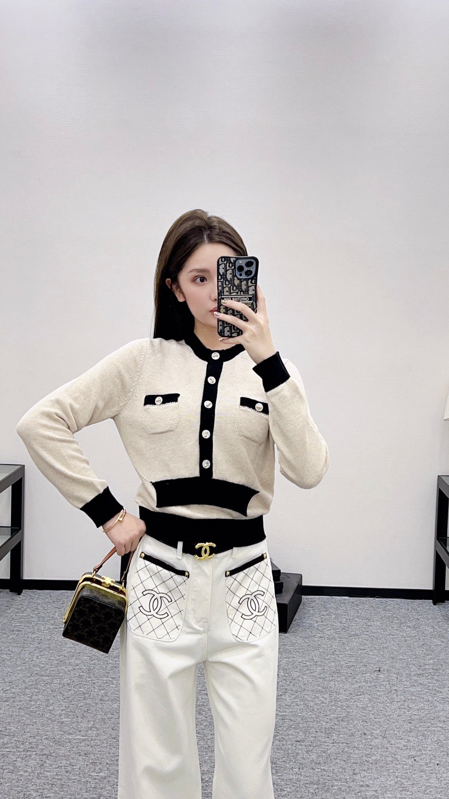C 25 Pocket Knit Cashmere Sweater