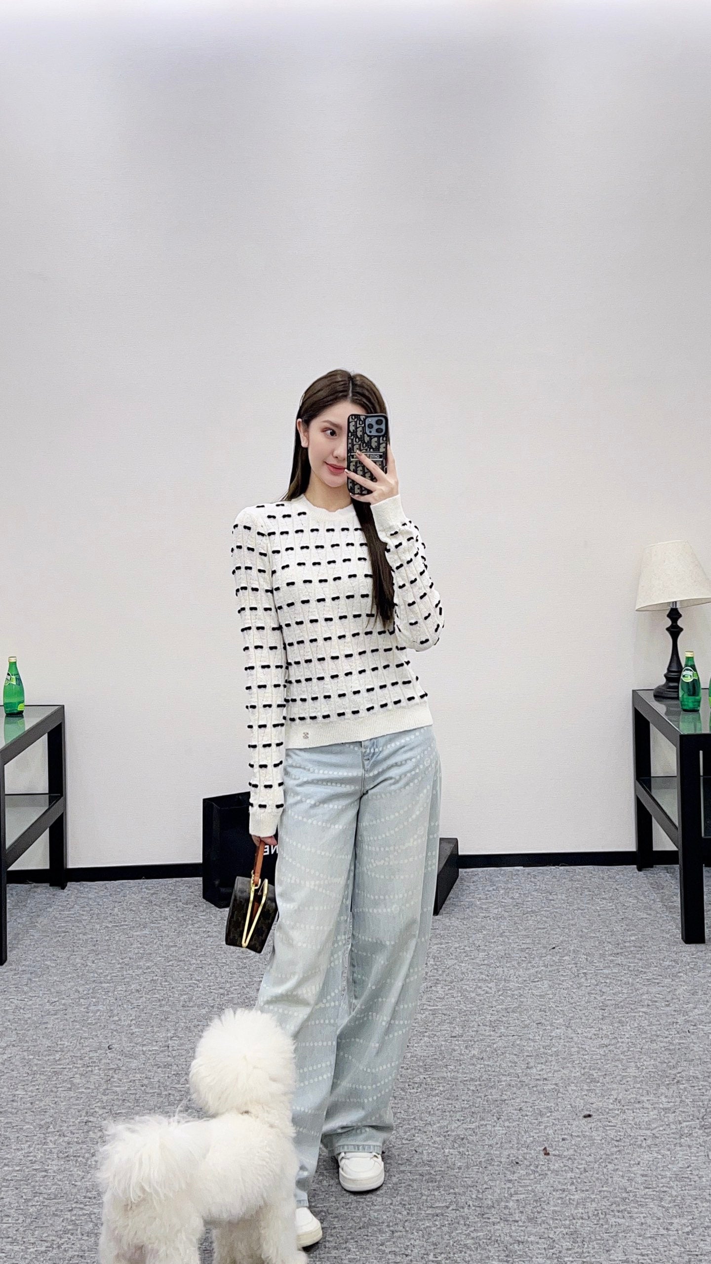 C 25 Bow Knitted Wool sweater