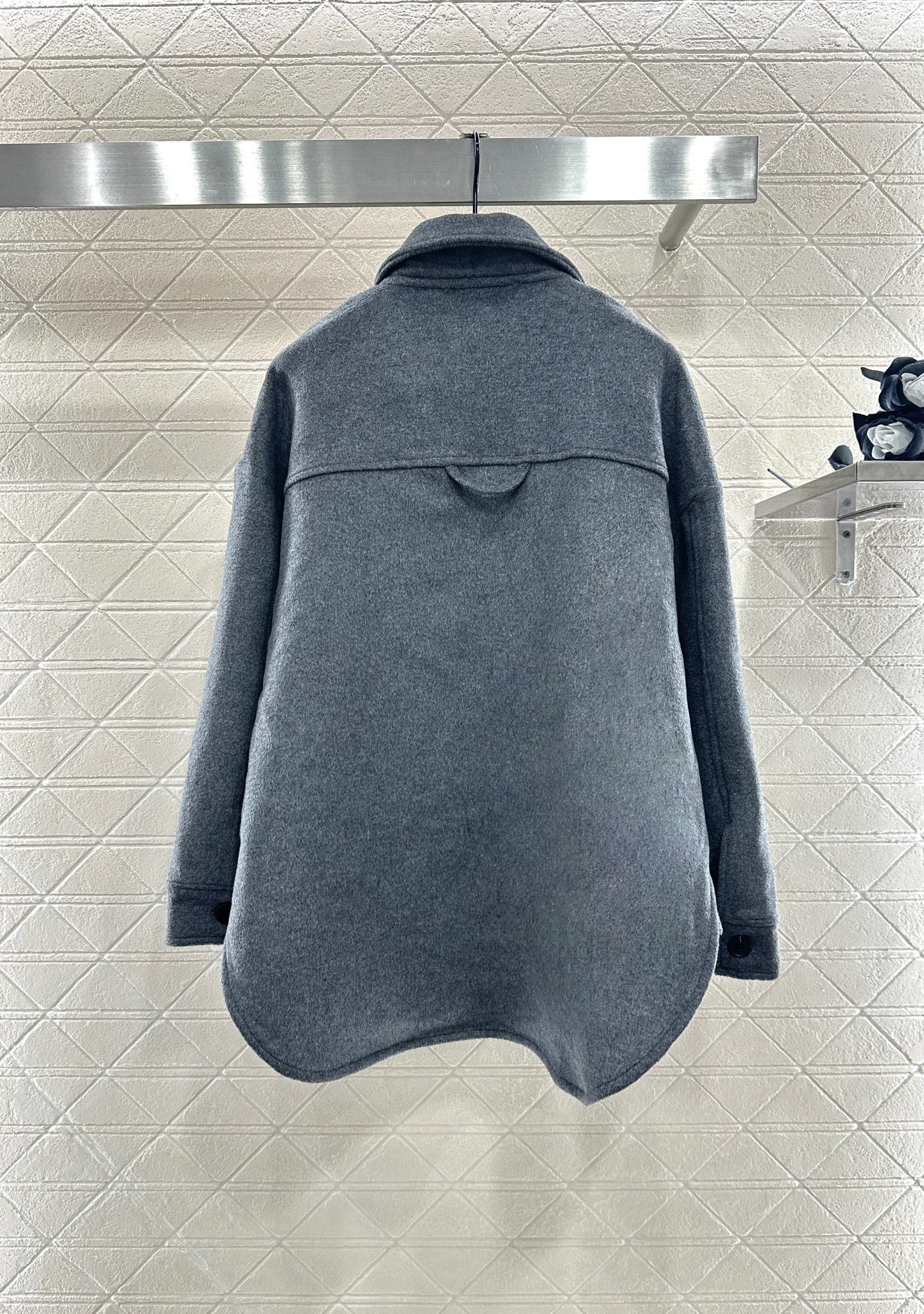 Pra 25 mid-length wool coat