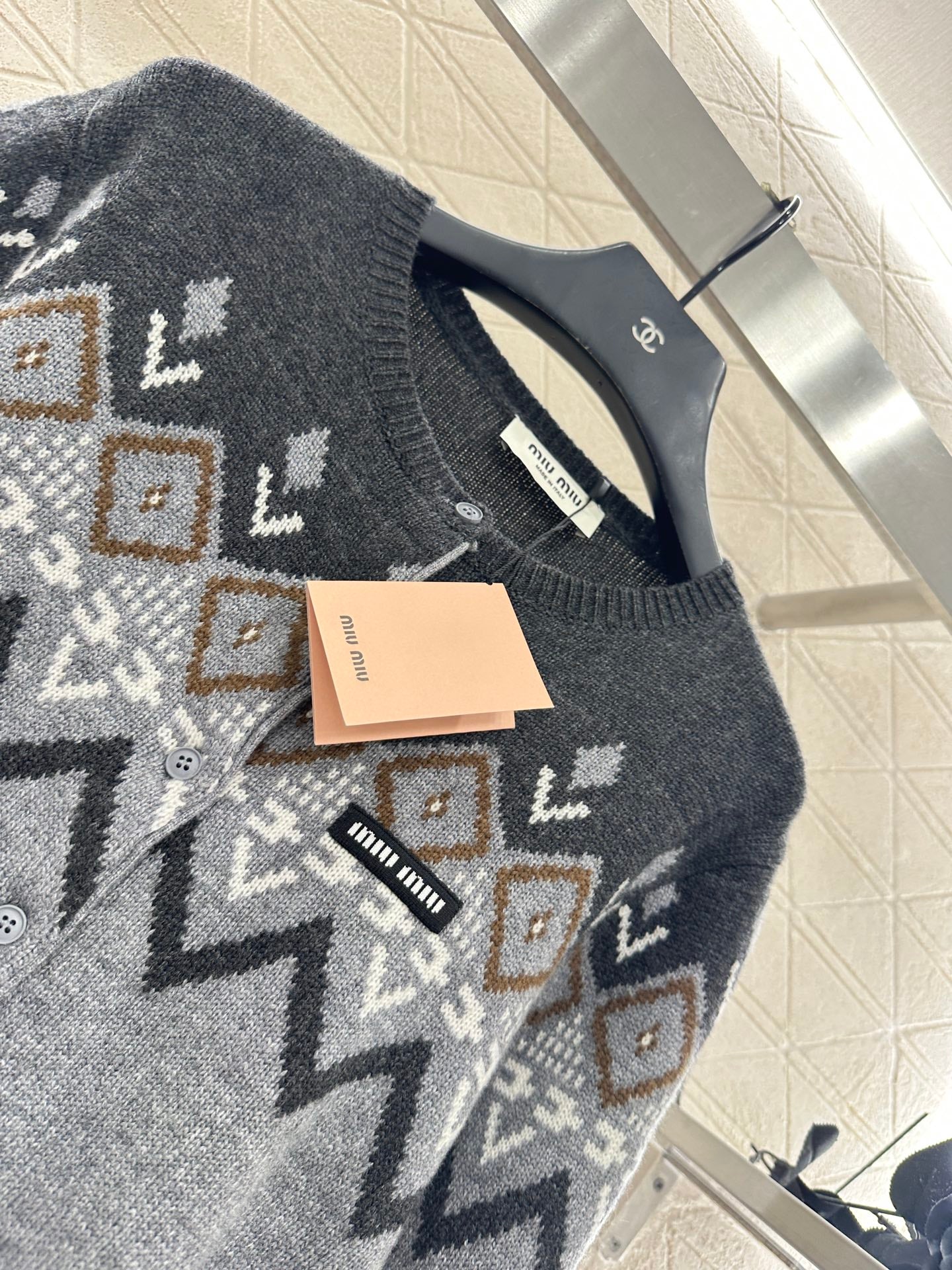 Mi 25 Scarf + Crochet Cardigan Two-Piece Set