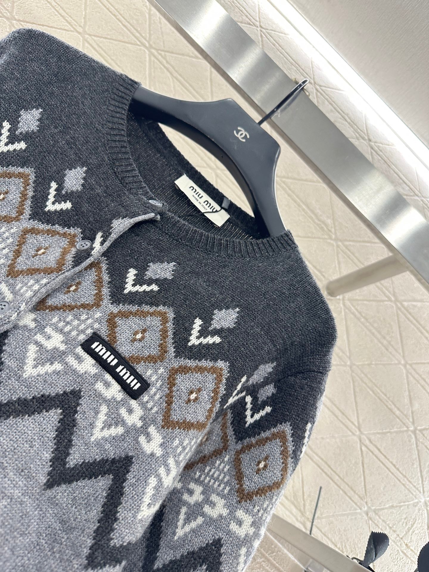 Mi 25 Scarf + Crochet Cardigan Two-Piece Set