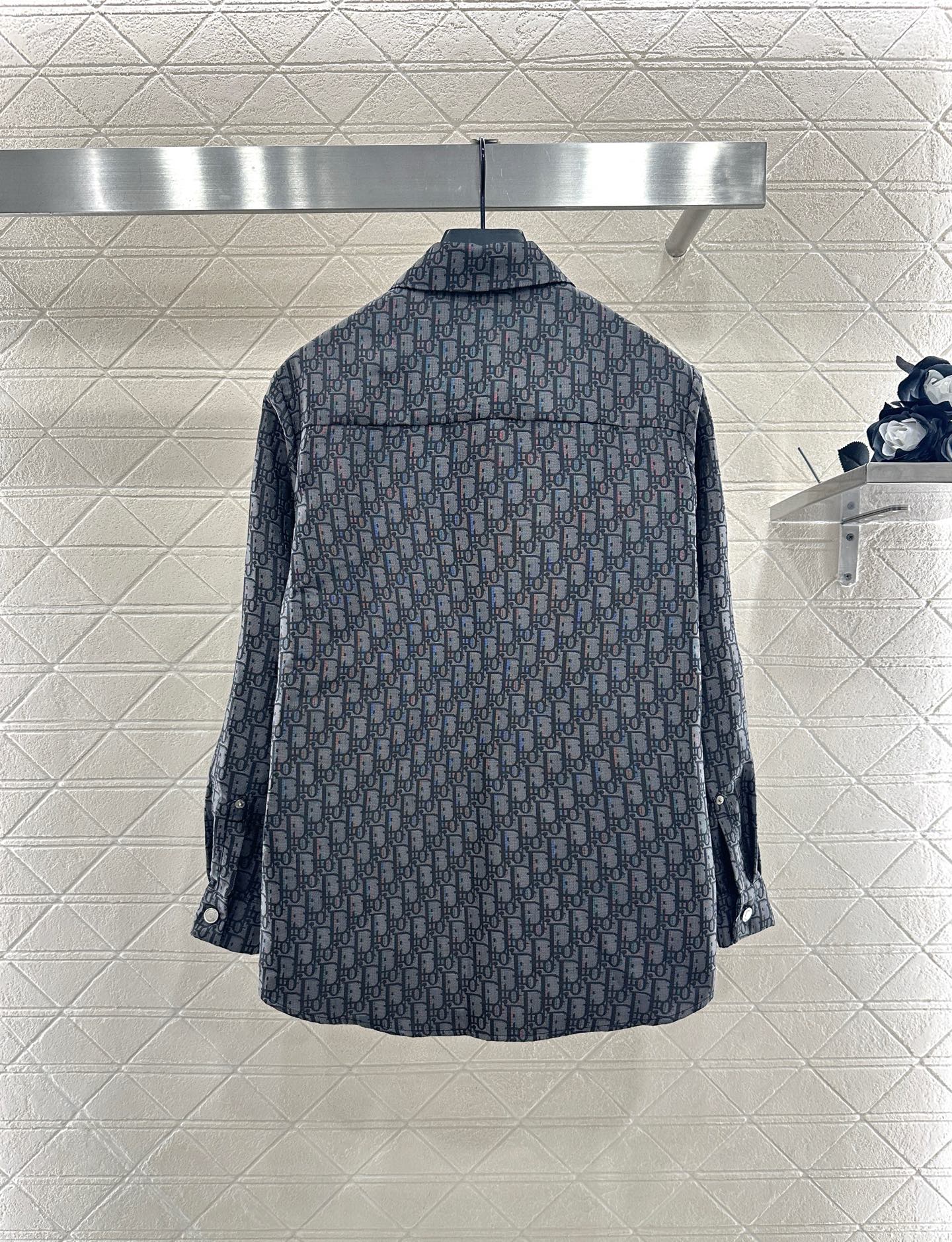Di 25 jacquard lapel shirt