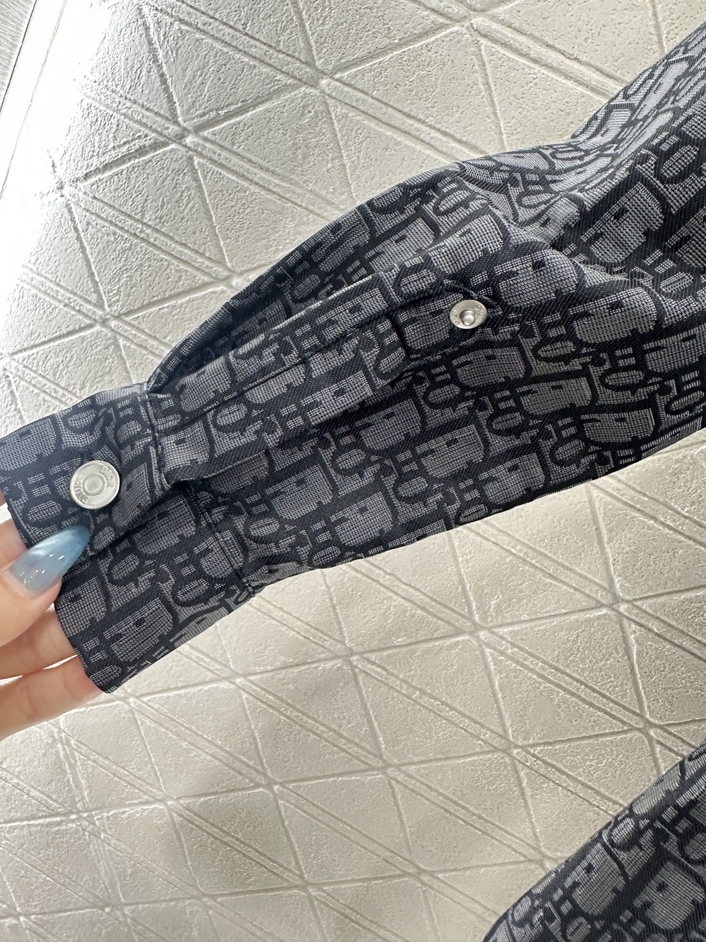 Di 25 jacquard lapel shirt