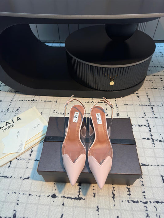 25 Bright patent leather high heels