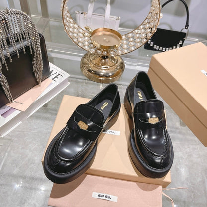 M 24 Coin-embellished platform loafers