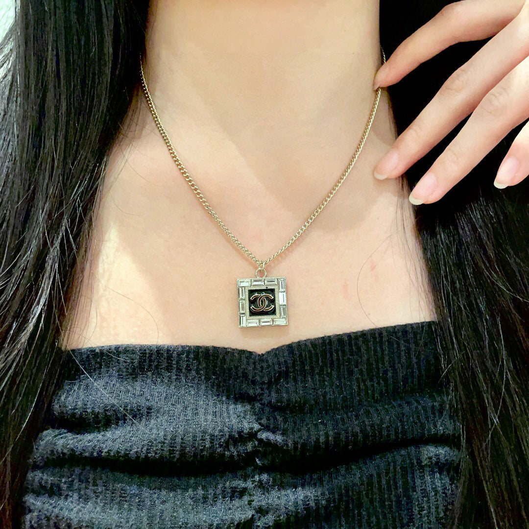 C 25  Square Logo Necklace