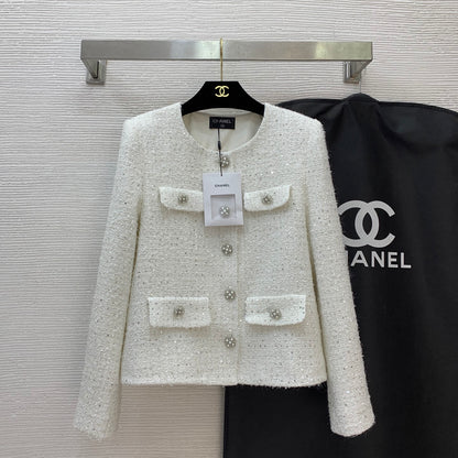 C 25 sequined tweed jacket