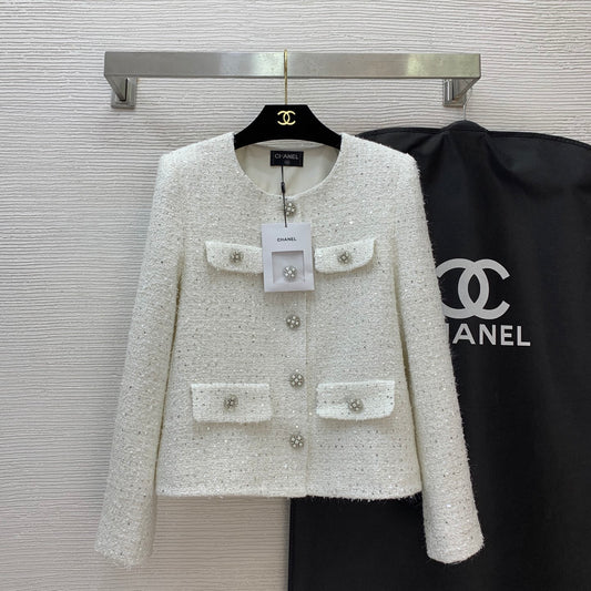 C 25 sequined tweed jacket