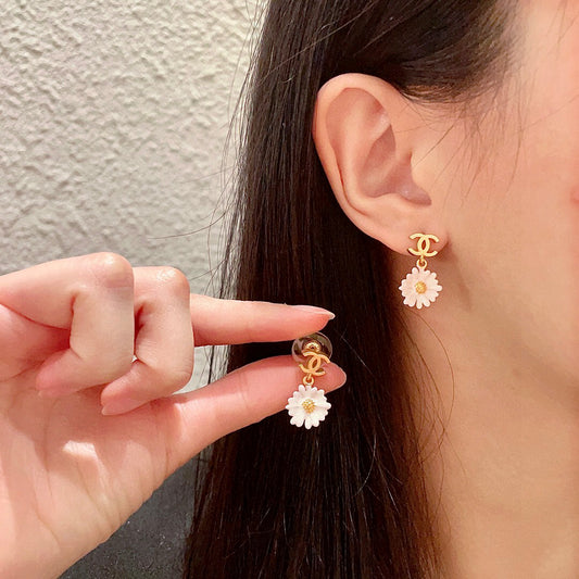 C 25 Camellia Earrings