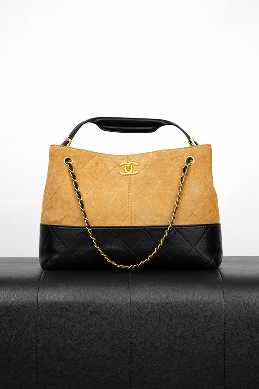 C 25A Suede Tote Shoulder Bag
