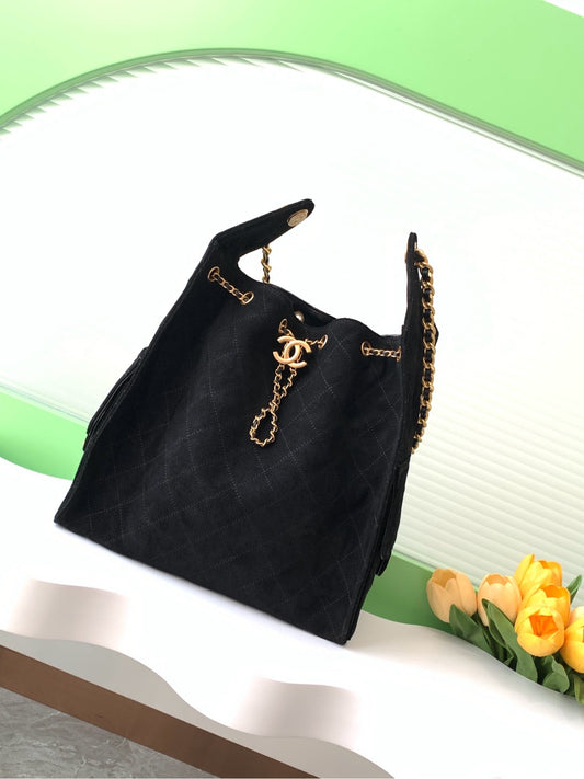 C 25 hobo denim drawstring bucket bag(40-30-15cm)