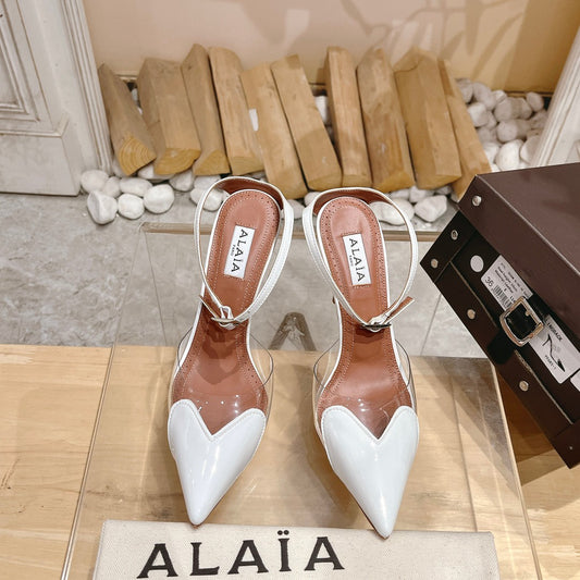 25 Bright patent leather high heels