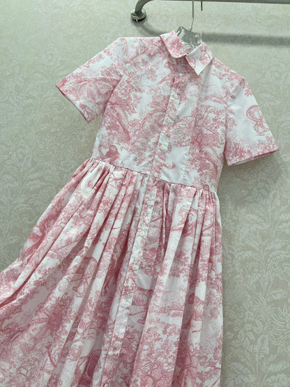 D 25 New Jungle Animal Print Short Sleeve Long Dresses