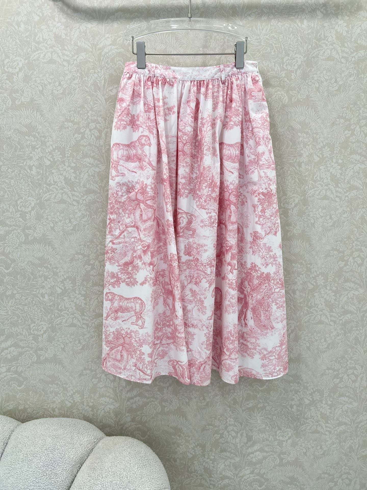 D 25 New Jungle Animal Print Pleated Half Skirt