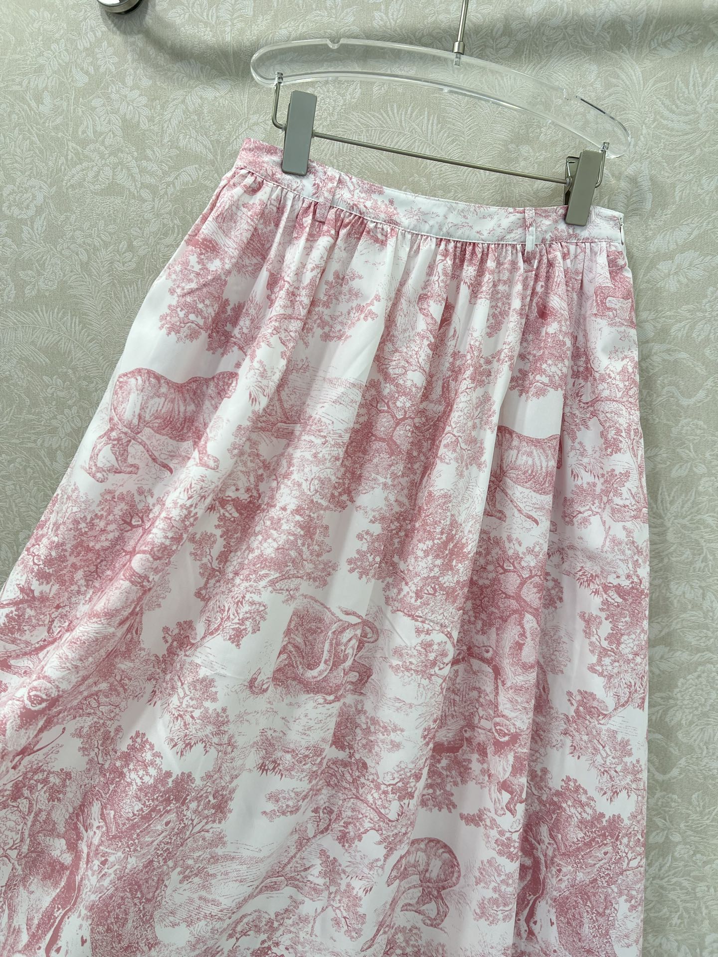 D 25 New Jungle Animal Print Pleated Half Skirt
