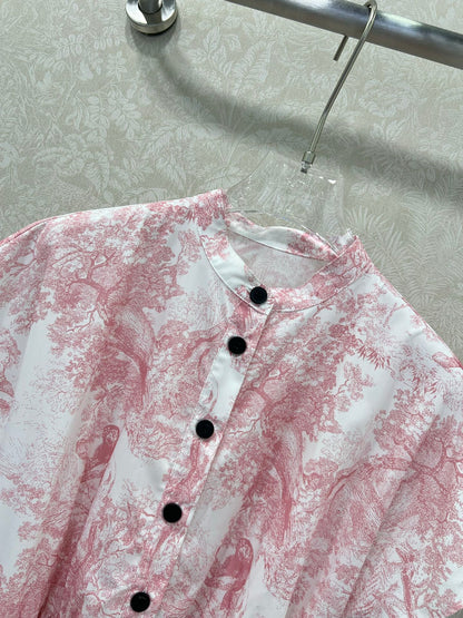 D 25 New Jungle Animal Print Short Sleeve Dress