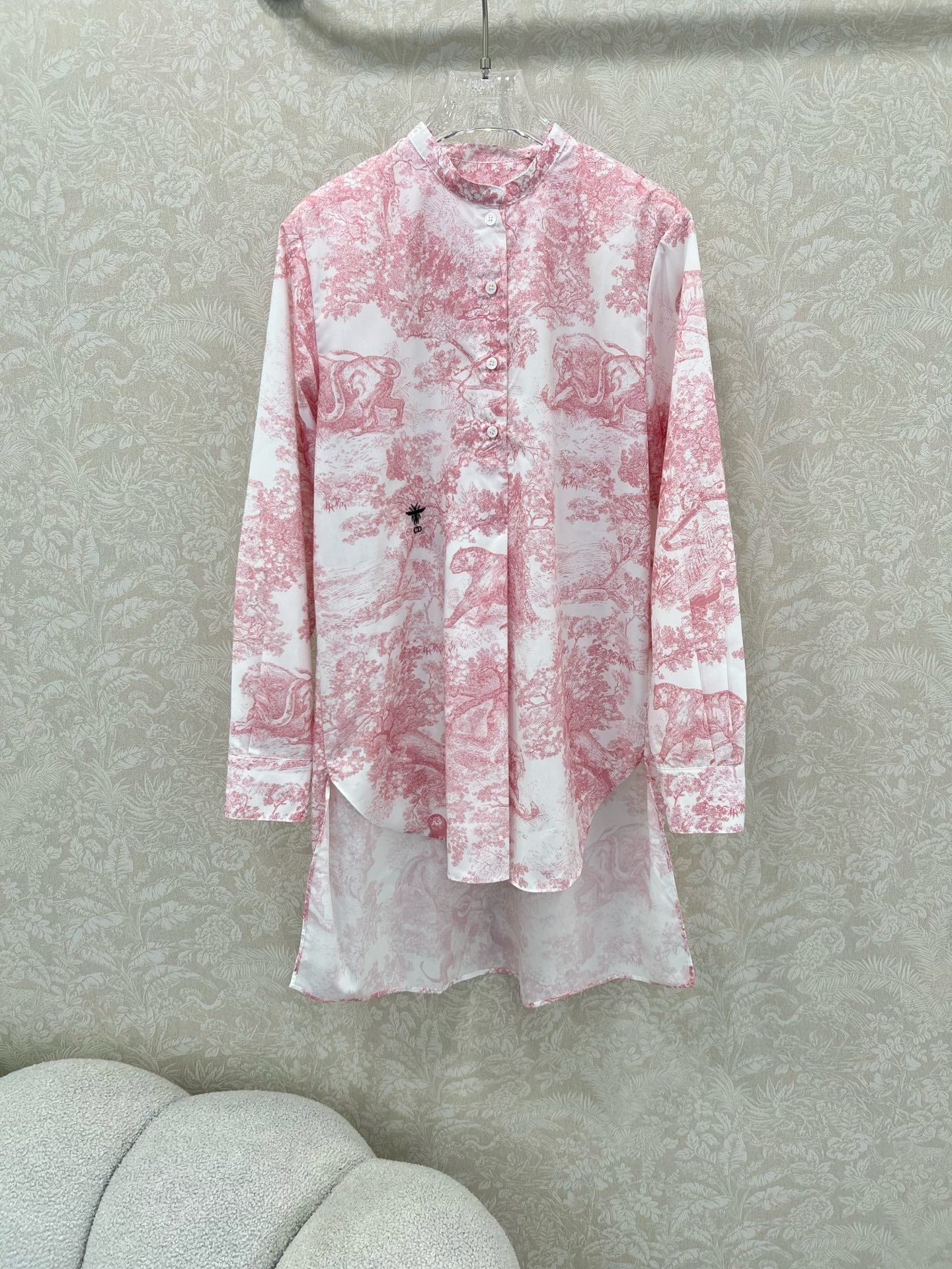 D 25 New Shirt Jungle Animal Print Long Sleeve Shirt