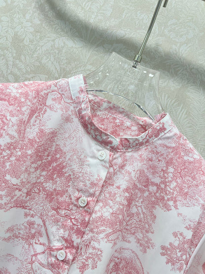 D 25 New Shirt Jungle Animal Print Long Sleeve Shirt