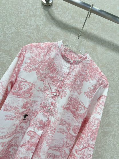 D 25 New Shirt Jungle Animal Print Long Sleeve Shirt