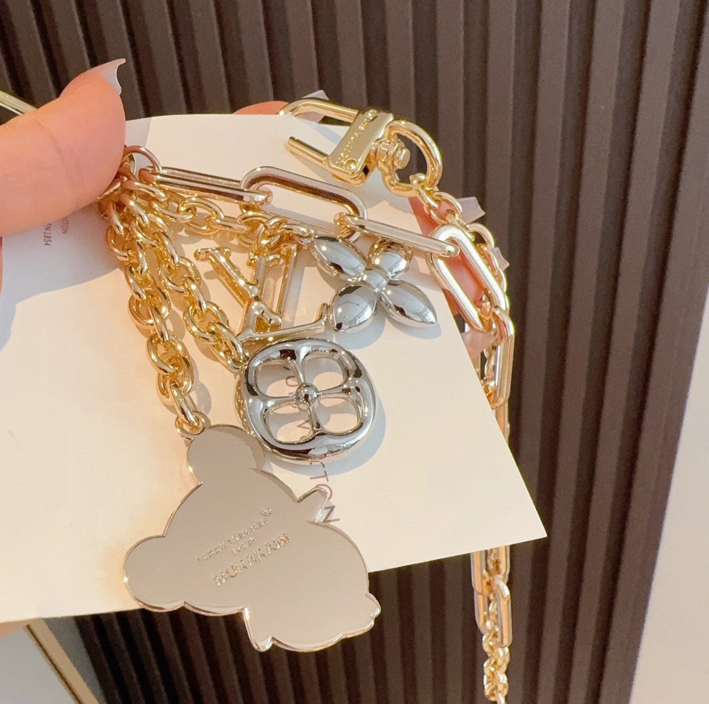 L 25 Co-branded Panda Keychain Bag Accessories