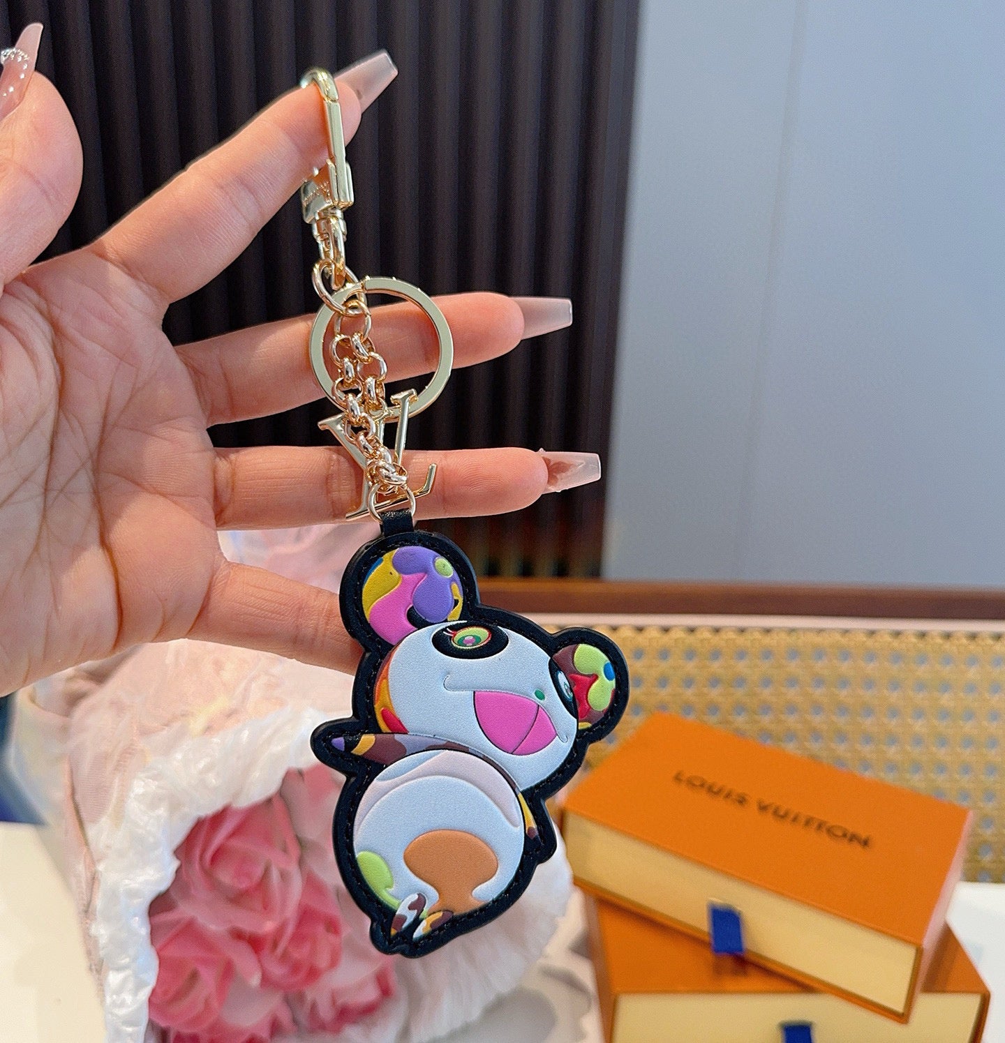 L 25 Co-branded Panda Keychain Bag Accessories