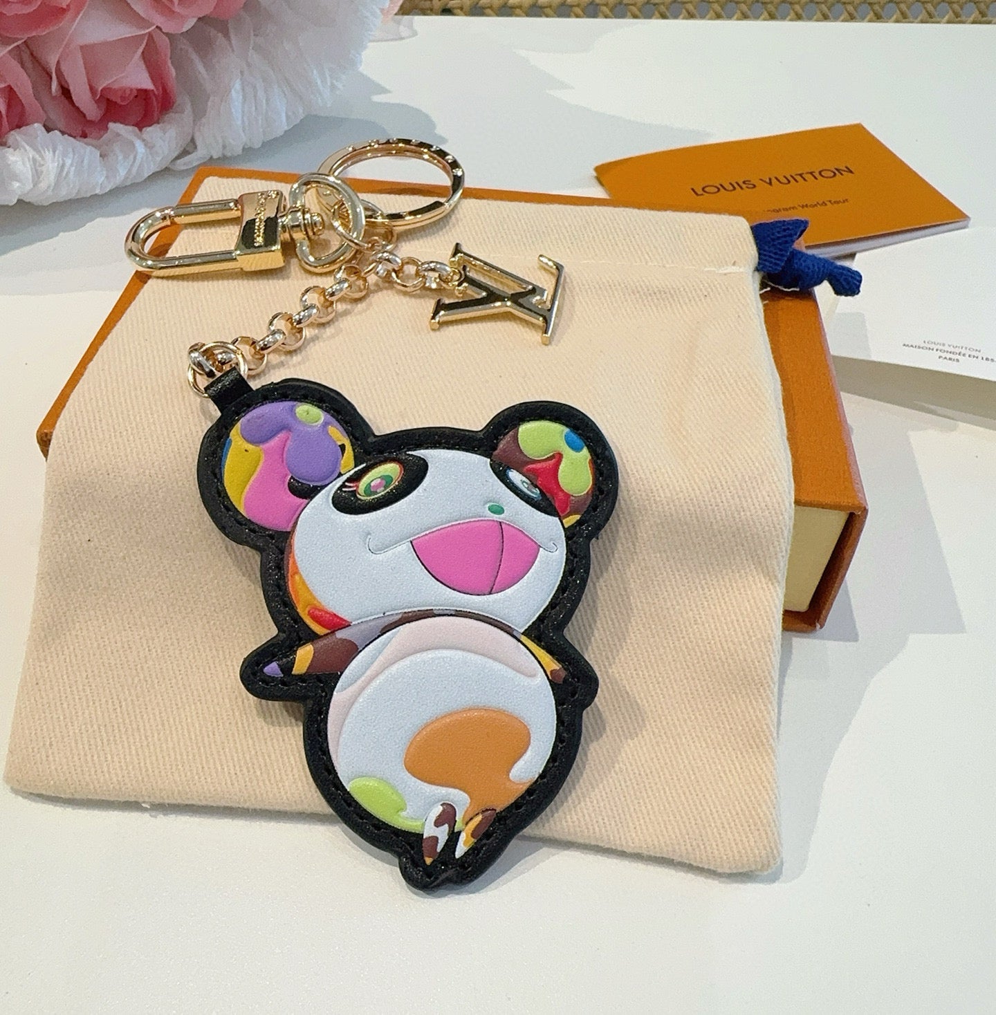 L 25 Co-branded Panda Keychain Bag Accessories