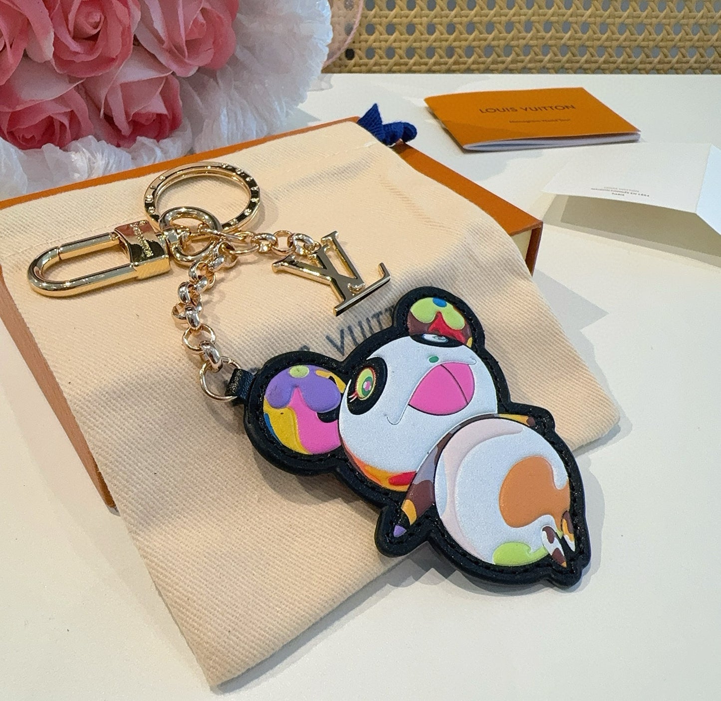 L 25 Co-branded Panda Keychain Bag Accessories