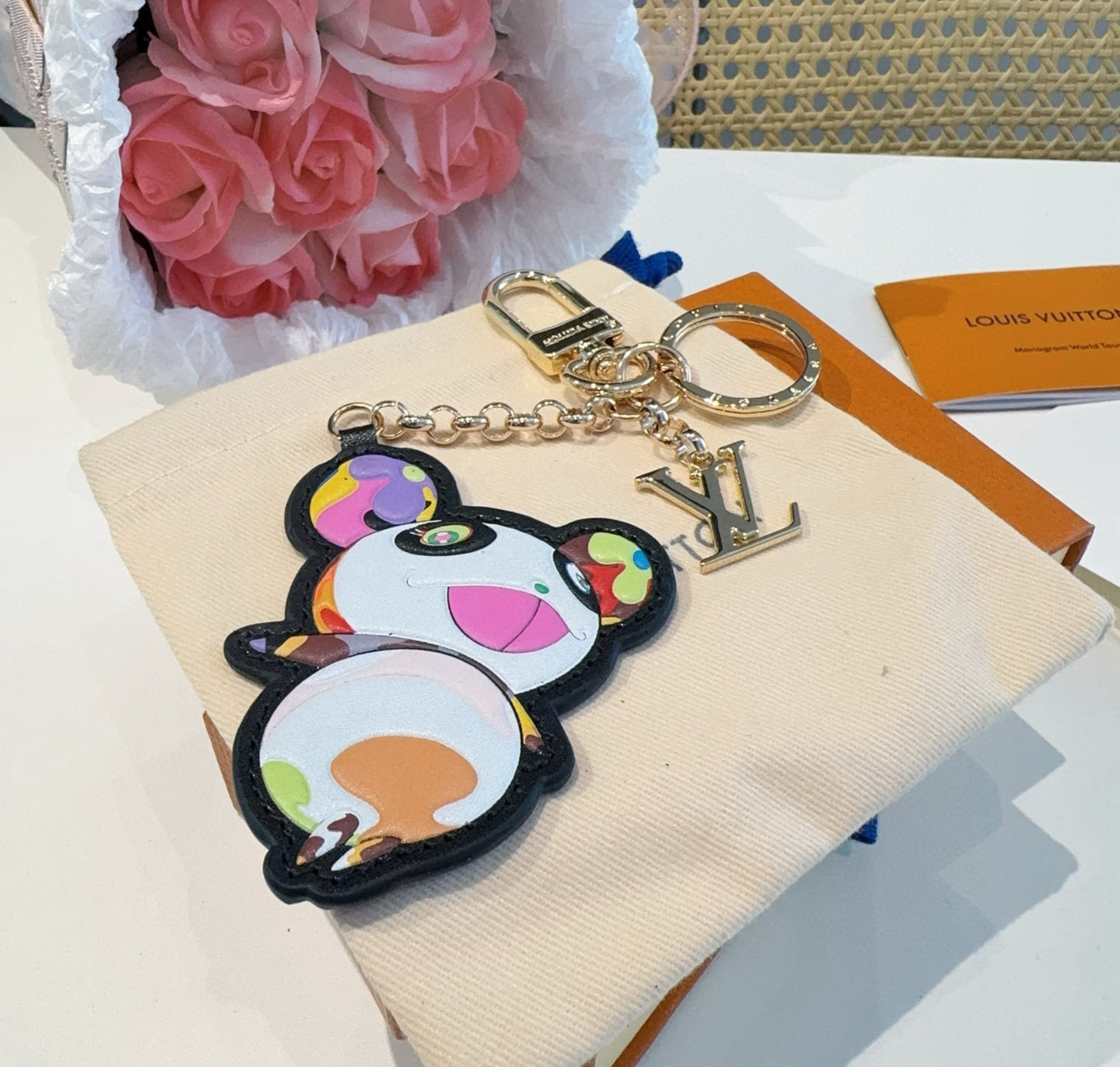 L 25 Co-branded Panda Keychain Bag Accessories