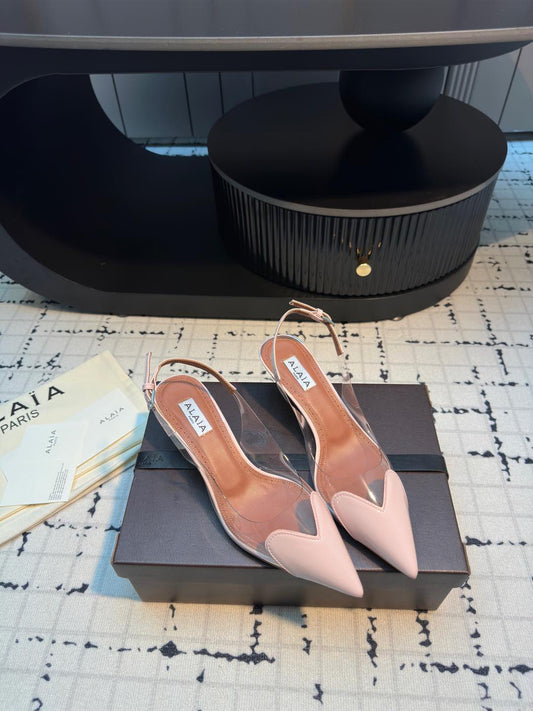 25 Bright patent leather high heels
