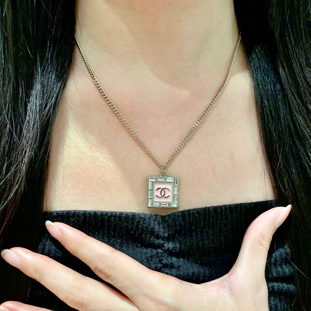 C 25  Square Logo Necklace