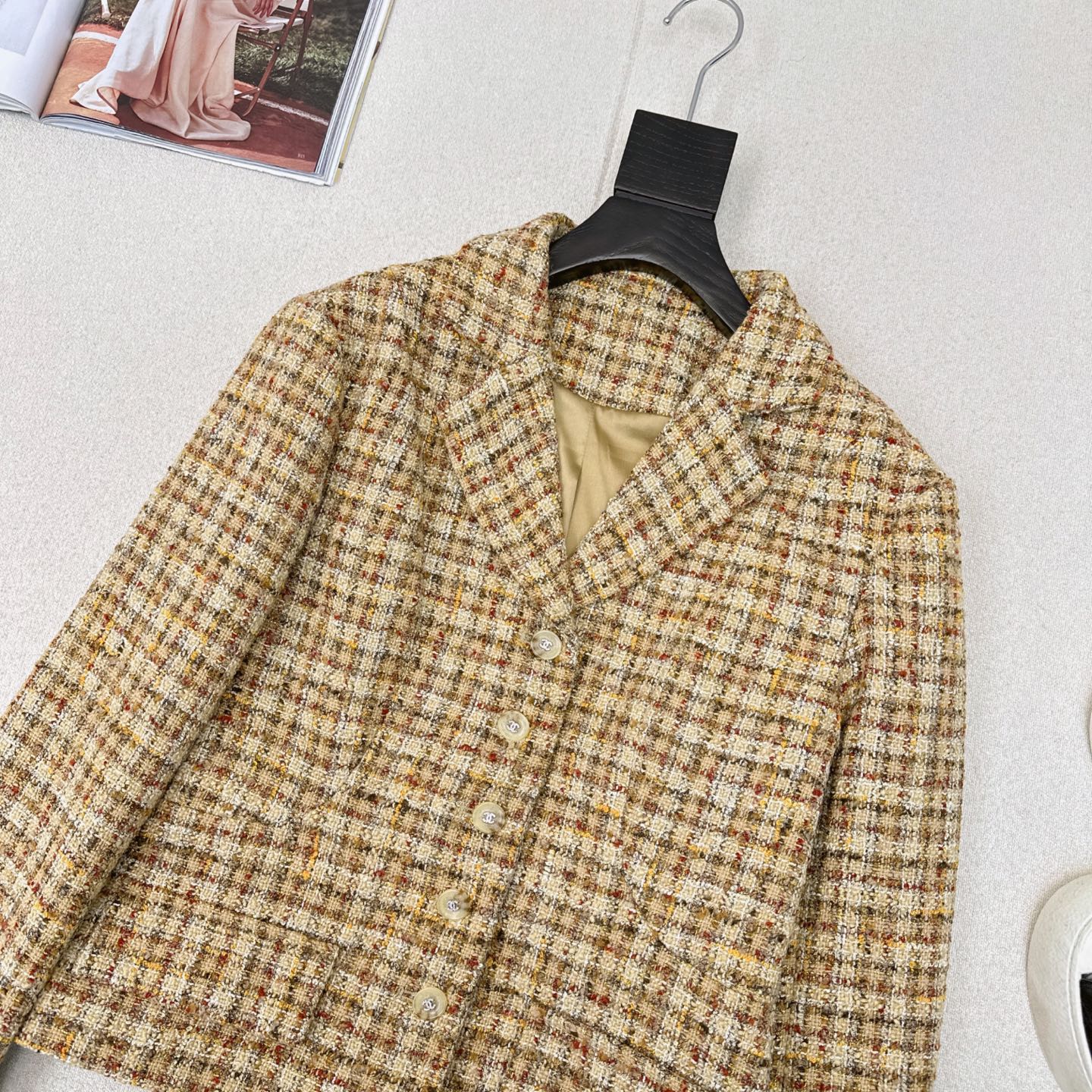C 25 Custom woven tweed jacket