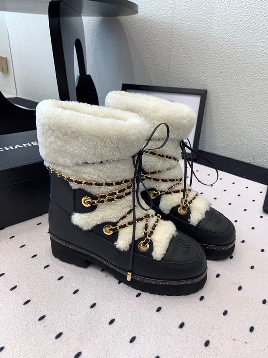 C 25 Classic snow boots（WHITE/BLACK）