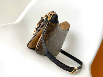 L 25 Classic old flower cowhide handbag