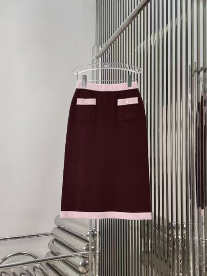C 25 Handicraft Series Knitted Skirt