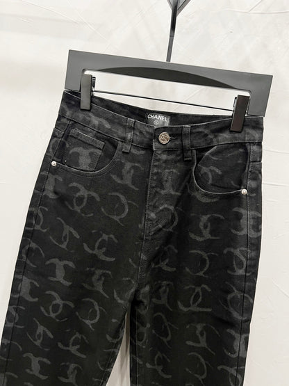 C Classic All-Over Logo Jeans