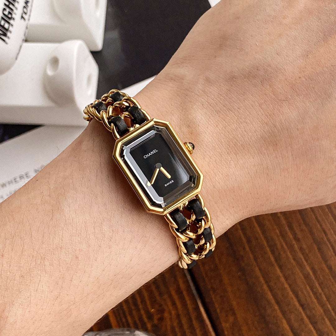 C 25 Premiere Series Black Gold Sugar Cube Watch