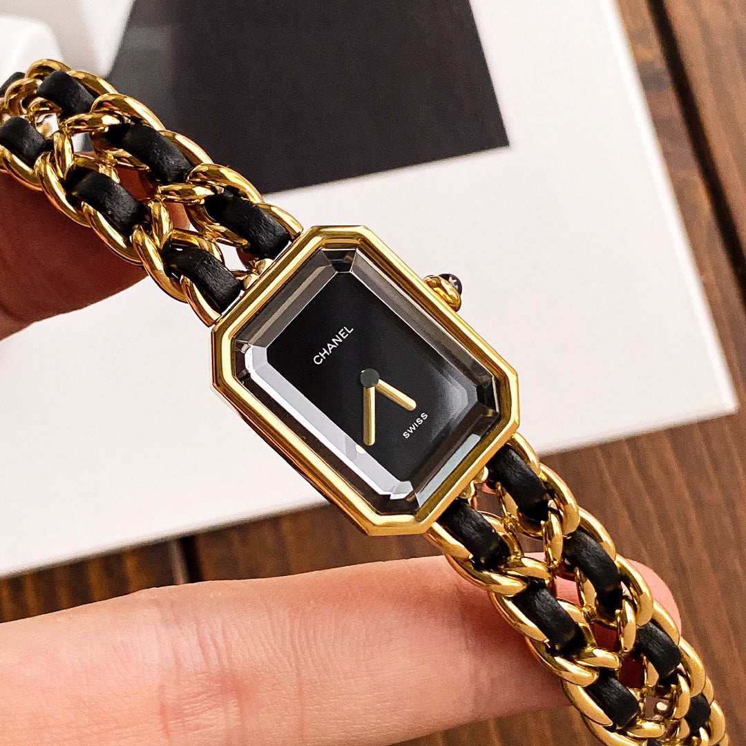 C 25 Premiere Series Black Gold Sugar Cube Watch