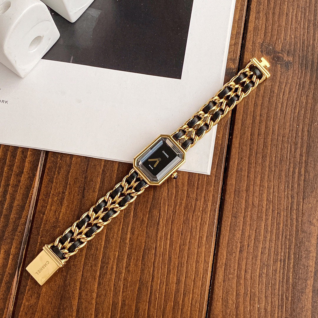 C 25 Premiere Series Black Gold Sugar Cube Watch