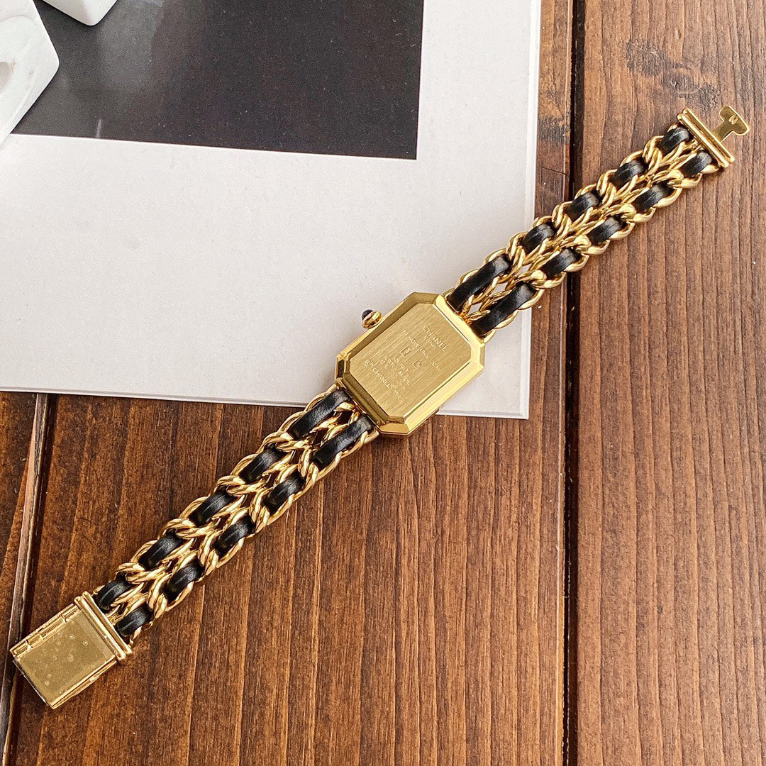 C 25 Premiere Series Black Gold Sugar Cube Watch
