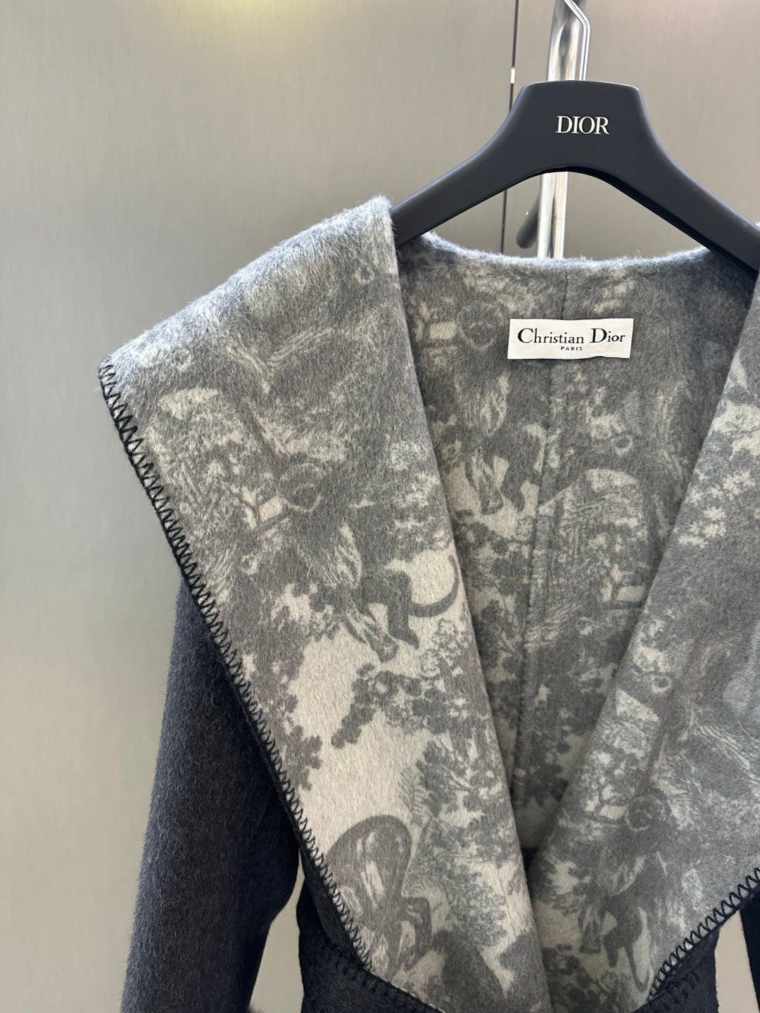 Di 25 Jungle print wool jacket(BROWN/NAVY)