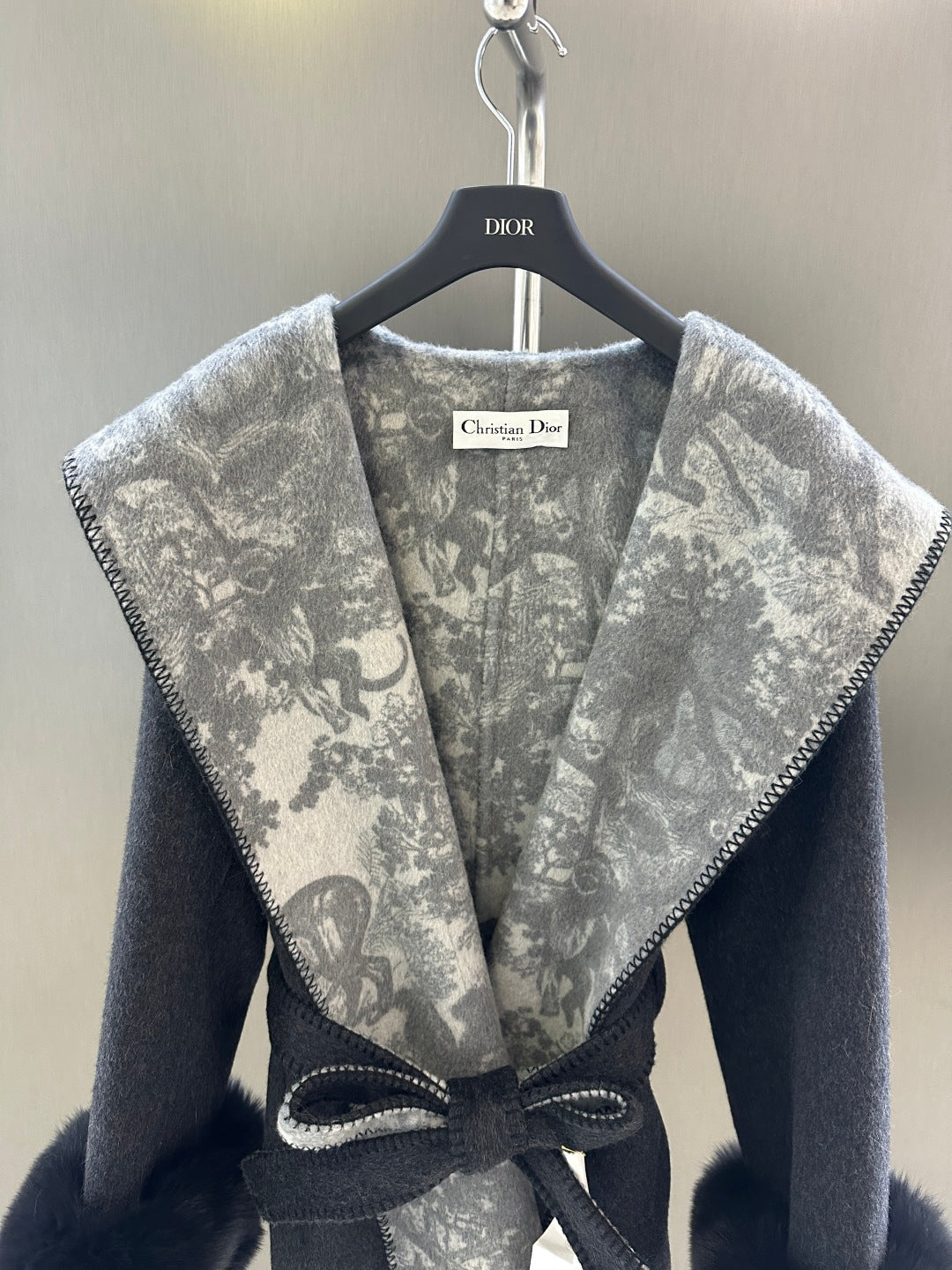 Di 25 Jungle print wool jacket(BROWN/NAVY)